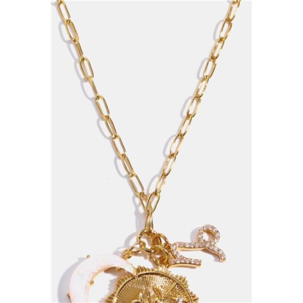 Constellation and Moon Pendant Copper Necklace - Picture 6 of 16